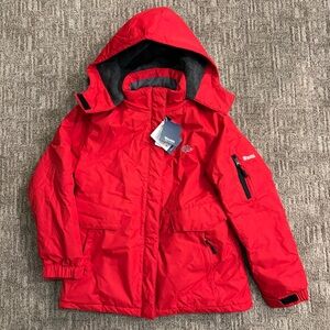 Wantdo women’s red ski jacket coat, size Medium, new, winter sports